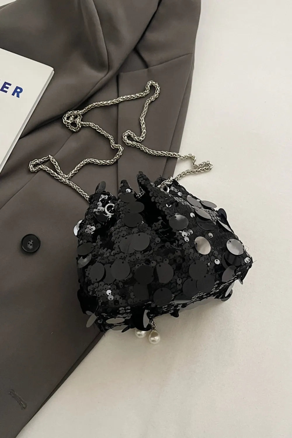 Sac à Bandoulière à Paillettes - Mode et Élégance