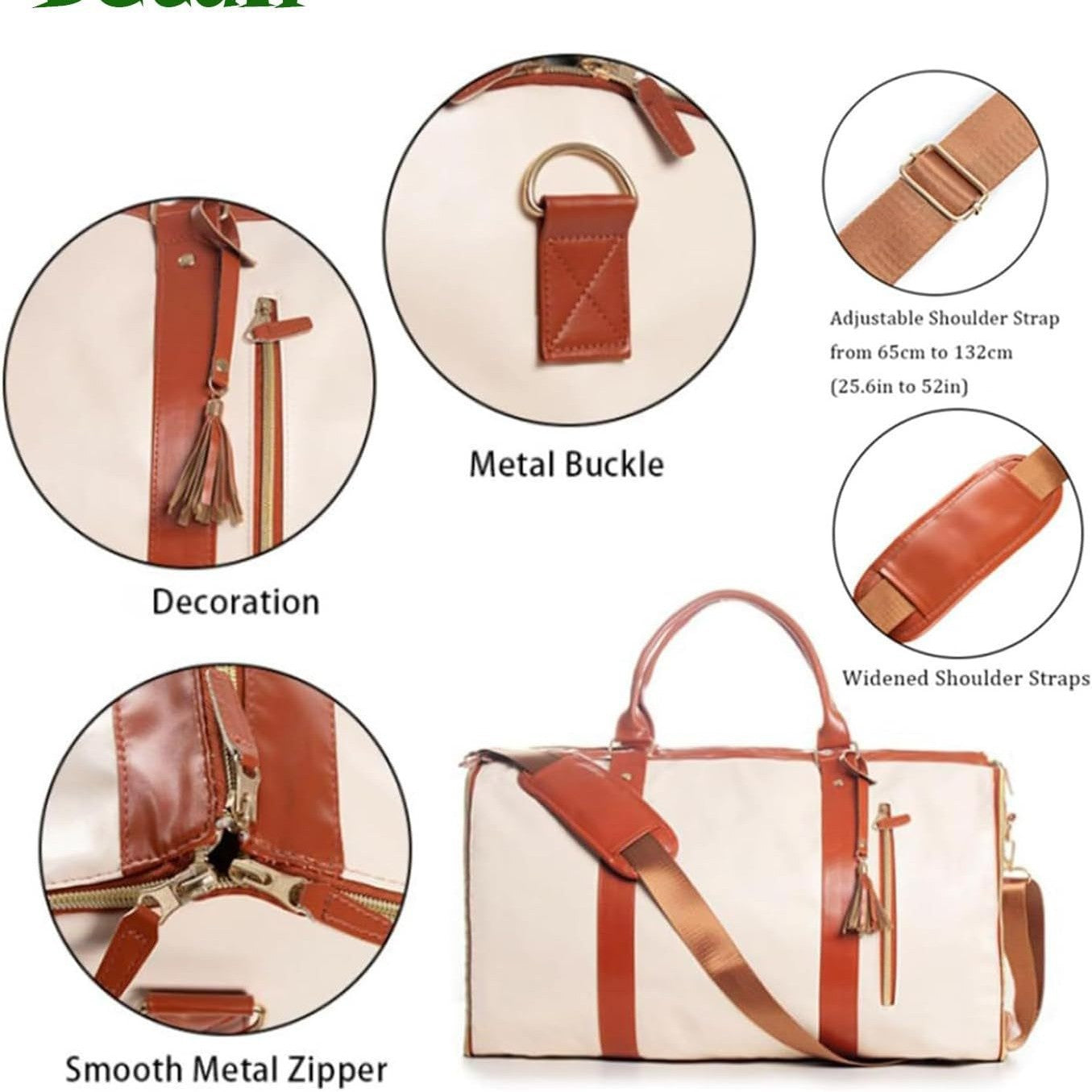 Folding suit bag large capacity women's handbag convenient crossbody travel business luggage bag