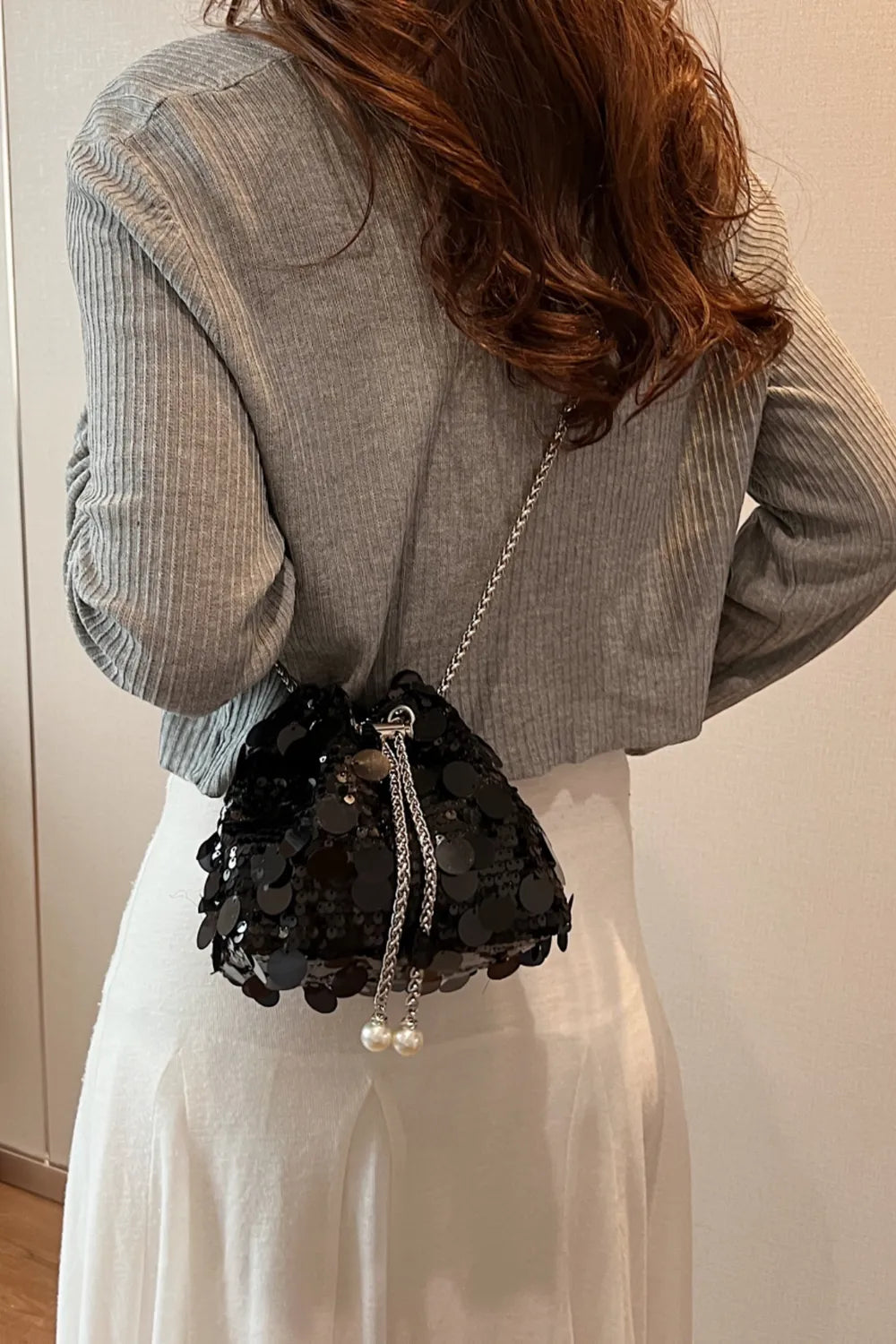 Sac à Bandoulière à Paillettes - Mode et Élégance