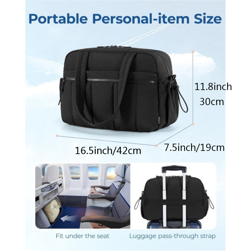Travel bag large capacity luggage bag sports and fitness bag with toiletries bag compartment shoulder bag