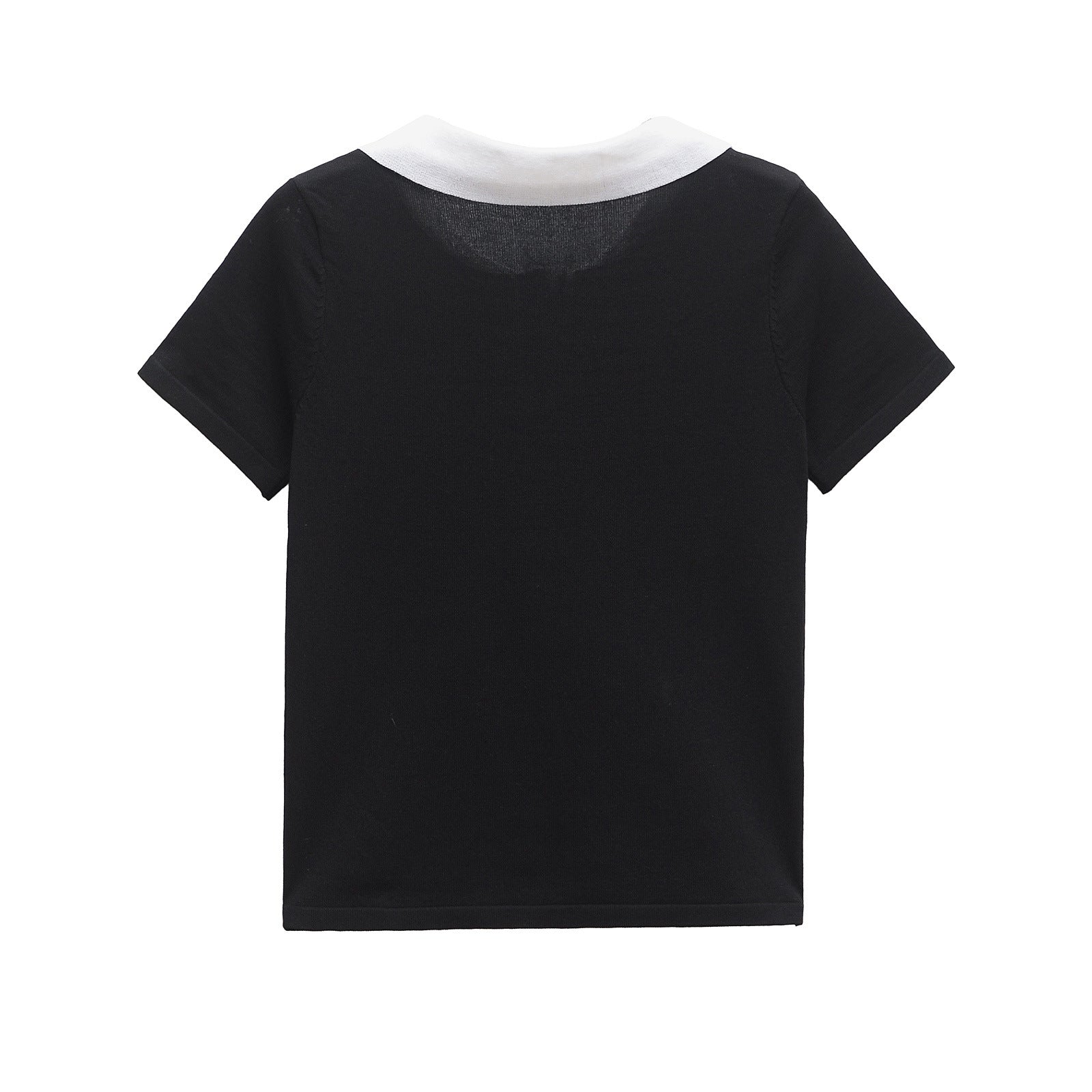 Polo patchwork décontracté pour femme