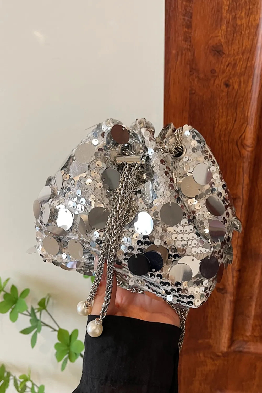 Sac à Bandoulière à Paillettes - Mode et Élégance