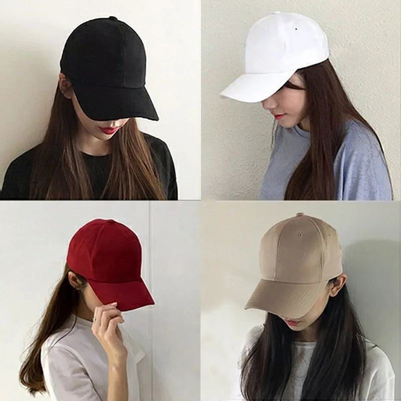 Summer Autumn Fashion Soild Men Women Baseball Cap Adhesion Hat HipHop Adjustable Cool Sunhat Casquette Gorras Present